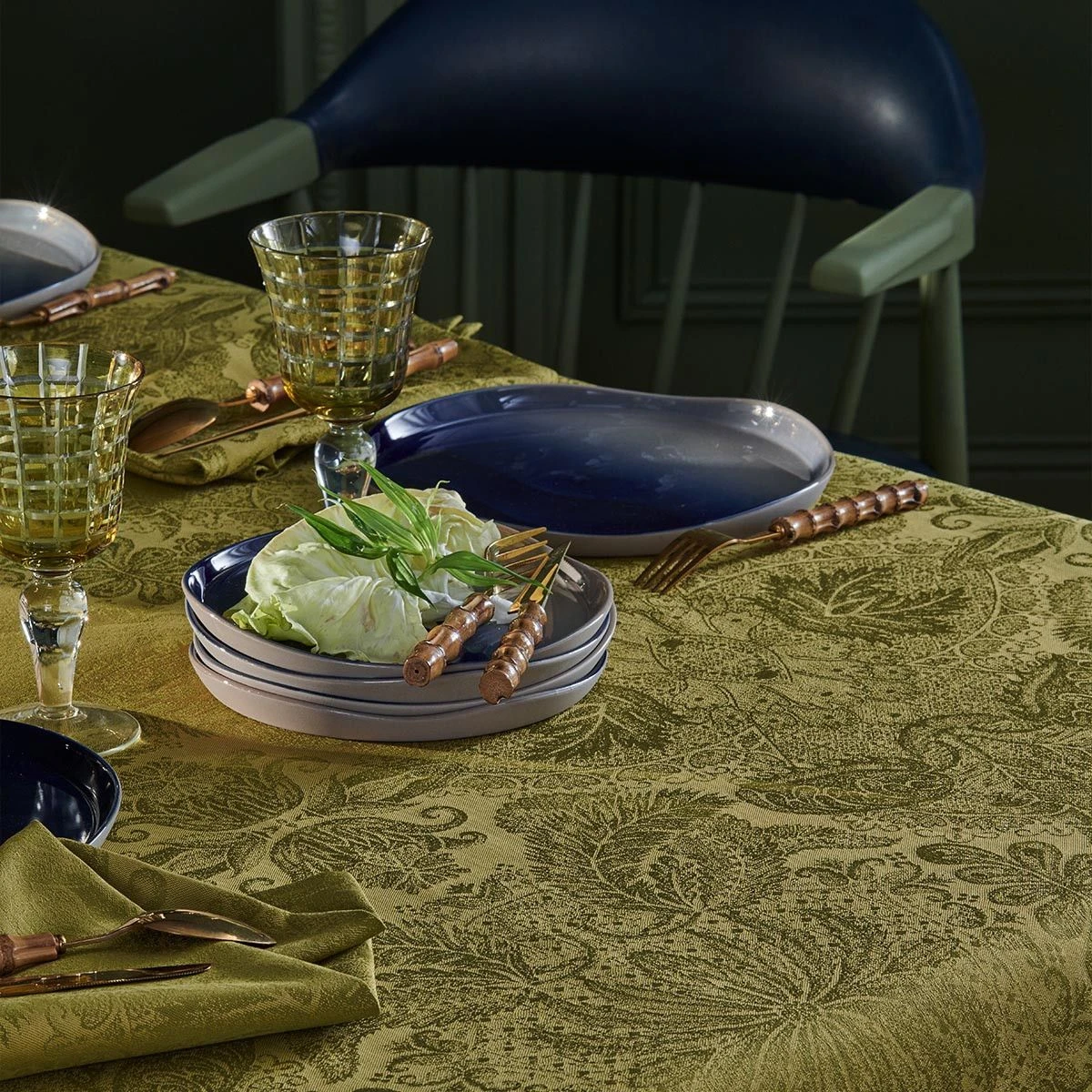 Nappe Jacquard Pur Coton Mille Isaphire – Image 13