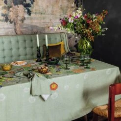 Nappe Imprimée Métis Lin & Coton Bouquet Du Soleil