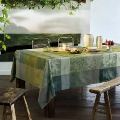 Nappe Jacquard Pur Coton Mille Bois D'automne
