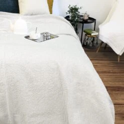 Couvre-lit Pur Coton Lea