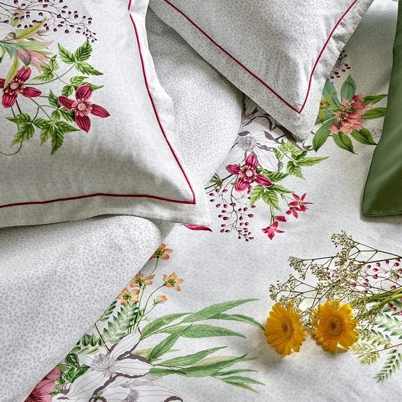 Housse De Couette Satin De Coton 120 Fils/cm² Printemps Clematites – Image 3