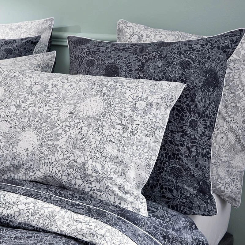 Drap Plat Percale De Coton 80 Fils/cm² Marine Guipures – Image 3