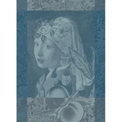 Torchon Pur Coton Femme A La Perle