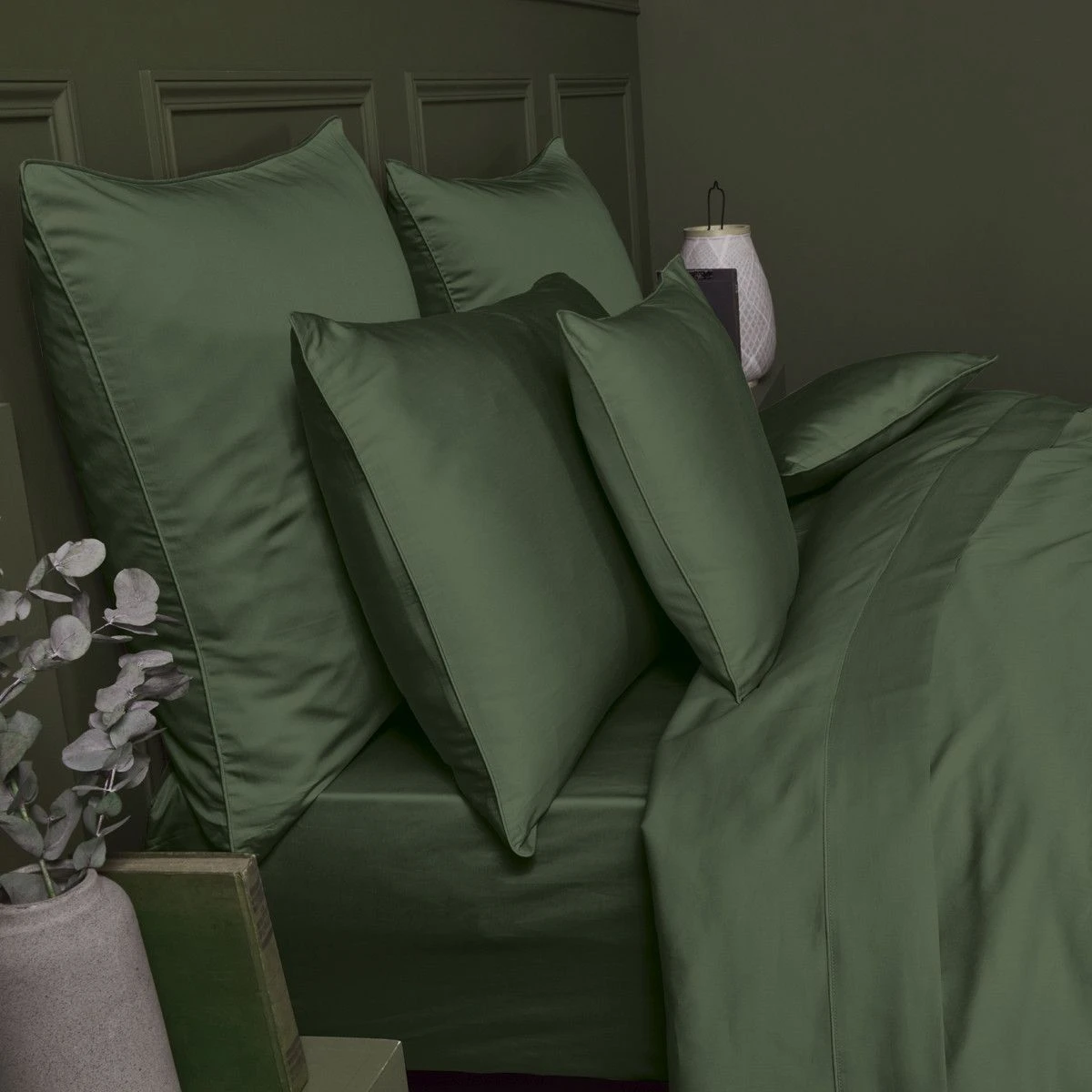 Taie De Traversin Satin De Coton 120 Fils/cm² Mordore Ava Uni – Image 20