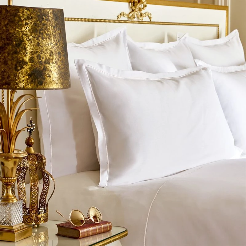 Lot H.couette +taies Satin De Coton 120 Fils/cm² Vert Bleu Palace Bourdon – Image 4