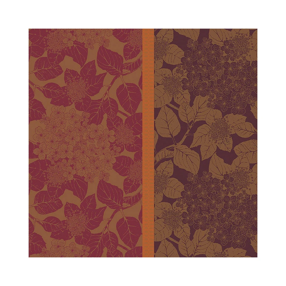 4 Serviettes De Table Hortensias Garnier Thiebaut - 2 Coloris – Image 3
