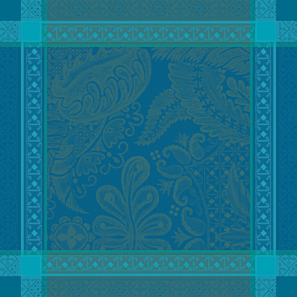 4 Serviettes De Table Isaphire émeraude Garnier Thiebaut – Image 2