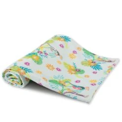 Drap De Douche Coton & Autres Fibres Perruches Print