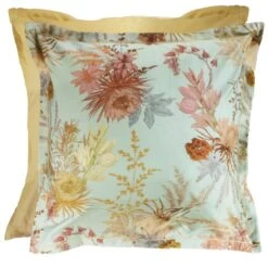 Taie D'oreiller Satin De Coton 120 Fils/cm² Opale Fleurs Du Desert