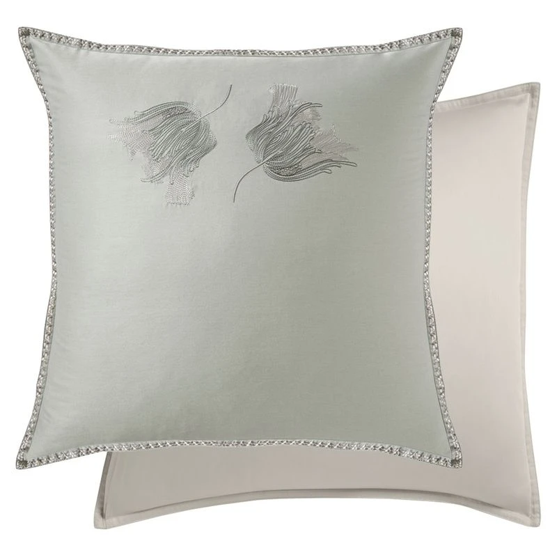 Taie D'oreiller Satin De Coton 120 Fils/cm² Jade Tulipes – Image 2