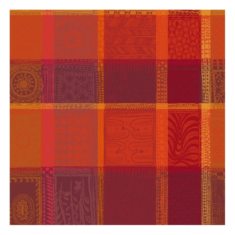 Serviette Pur Coton Orange Mille Wax – Image 4