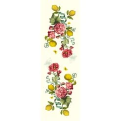 Chemin De Table Pur Lin Lavé Citrons De Menton