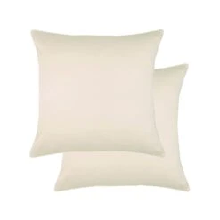 Lot De 2 Taies Satin De Coton 120 Fils/cm² Angora Ava Uni