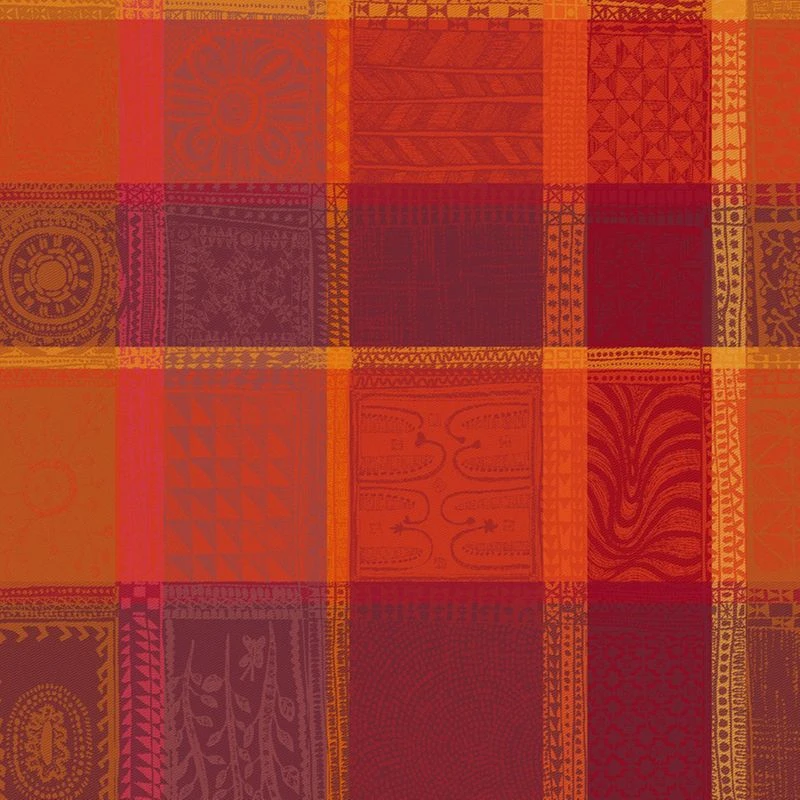 Tablier Pur Coton Enduit Imperméable Orange Mille Wax – Image 2