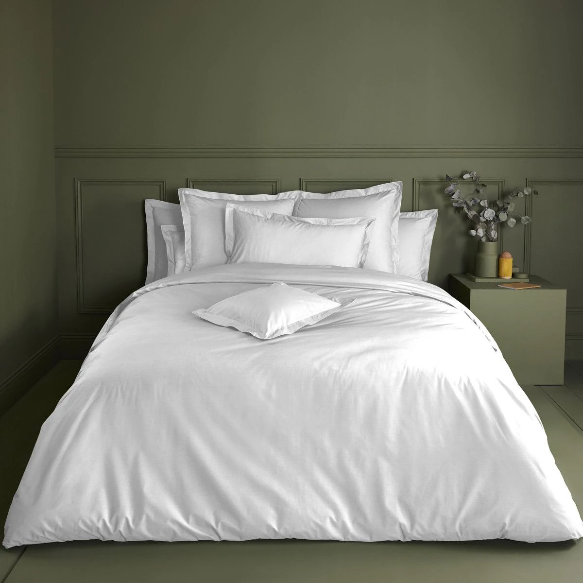 Drap Housse B46 Percale De Coton 90 Fils/cm² Emeraude Olana – Image 9