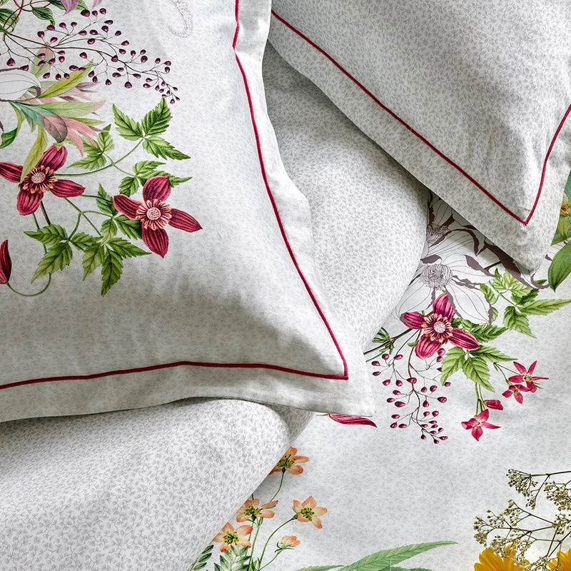 Drap Housse B35 Satin De Coton 120 Fils/cm² Printemps Clematites – Image 2