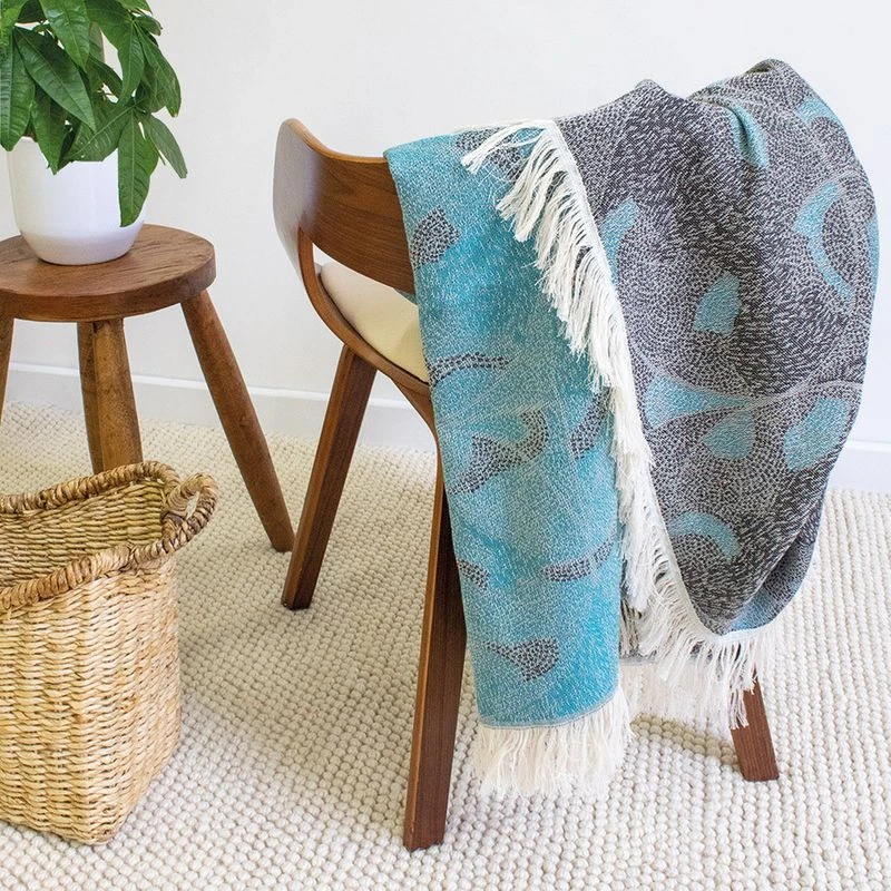 Plaid Coton & Autres Fibres Gouttes