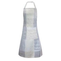 Tablier Pur Coton Enduit Imperméable Gris Mille Matieres