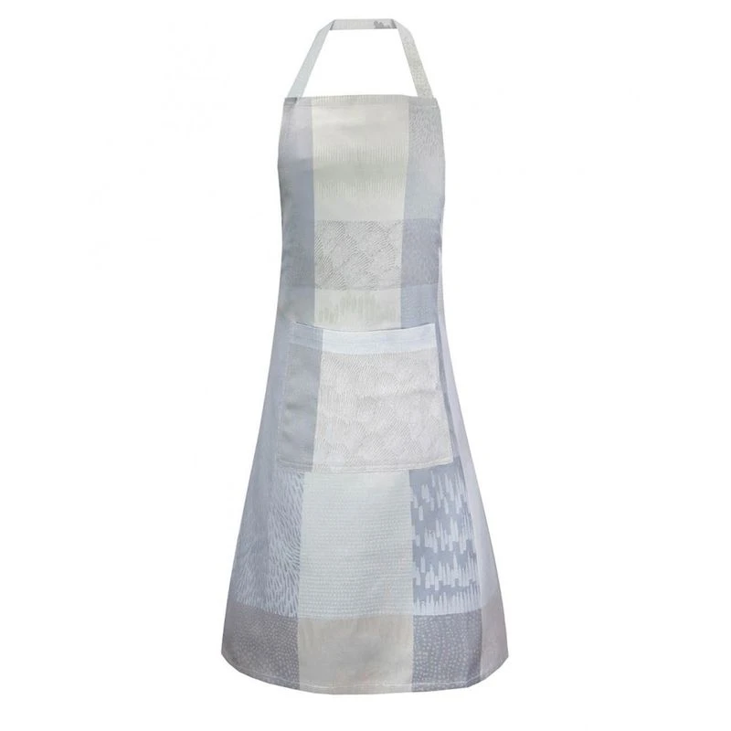 Tablier Pur Coton Enduit Imperméable Gris Mille Matieres