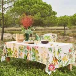 Nappe Imprimée Métis Lin & Coton Escales