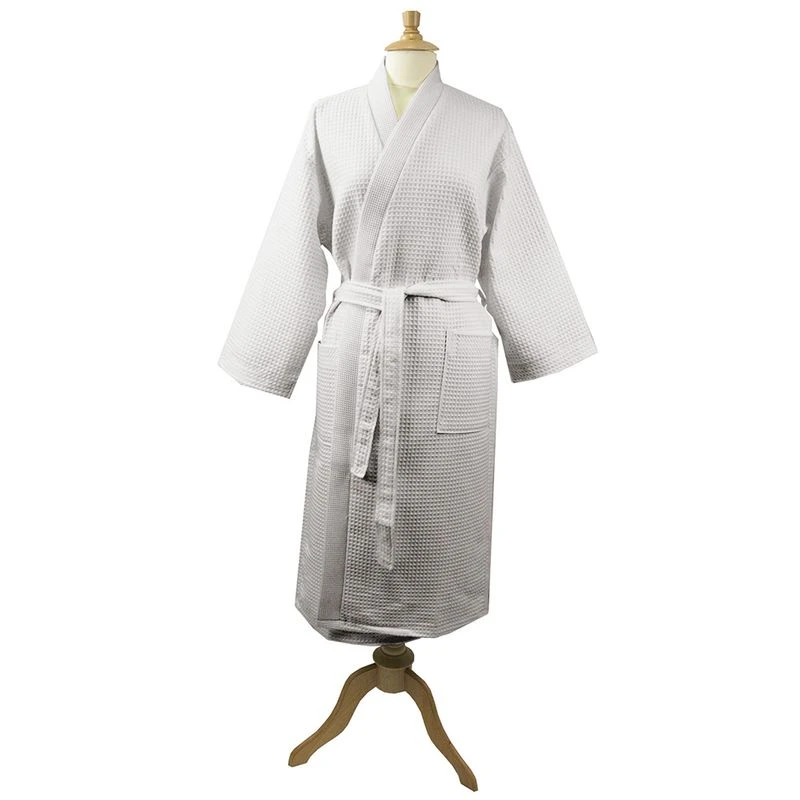 Peignoir Pur Coton Perle Nid D'abeille