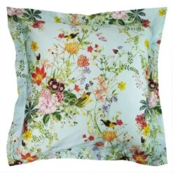 Taie D'oreiller Satin De Coton 120 Fils/cm² Vert D'eau Primavera