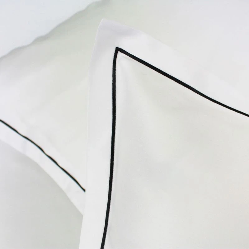 Lot H.couette +taies Satin De Coton 120 Fils/cm² Vert Bleu Palace Bourdon – Image 3