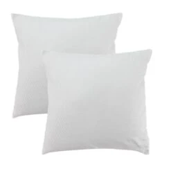 Lot De 2 Taies Satin De Coton Titane Vibrato