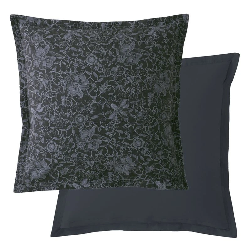 Taie D'oreiller Percale De Coton 80 Fils/cm² Nocturne Reve Noir – Image 2