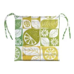 Galette De Chaise Pur Coton Enduit Imperméable Mille Citrus