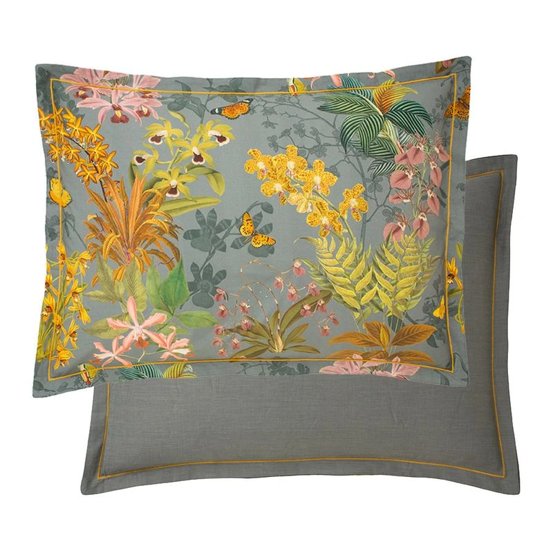 Taie D'oreiller Percale De Coton 80 Fils/cm² Nuit D Orchidees – Image 4