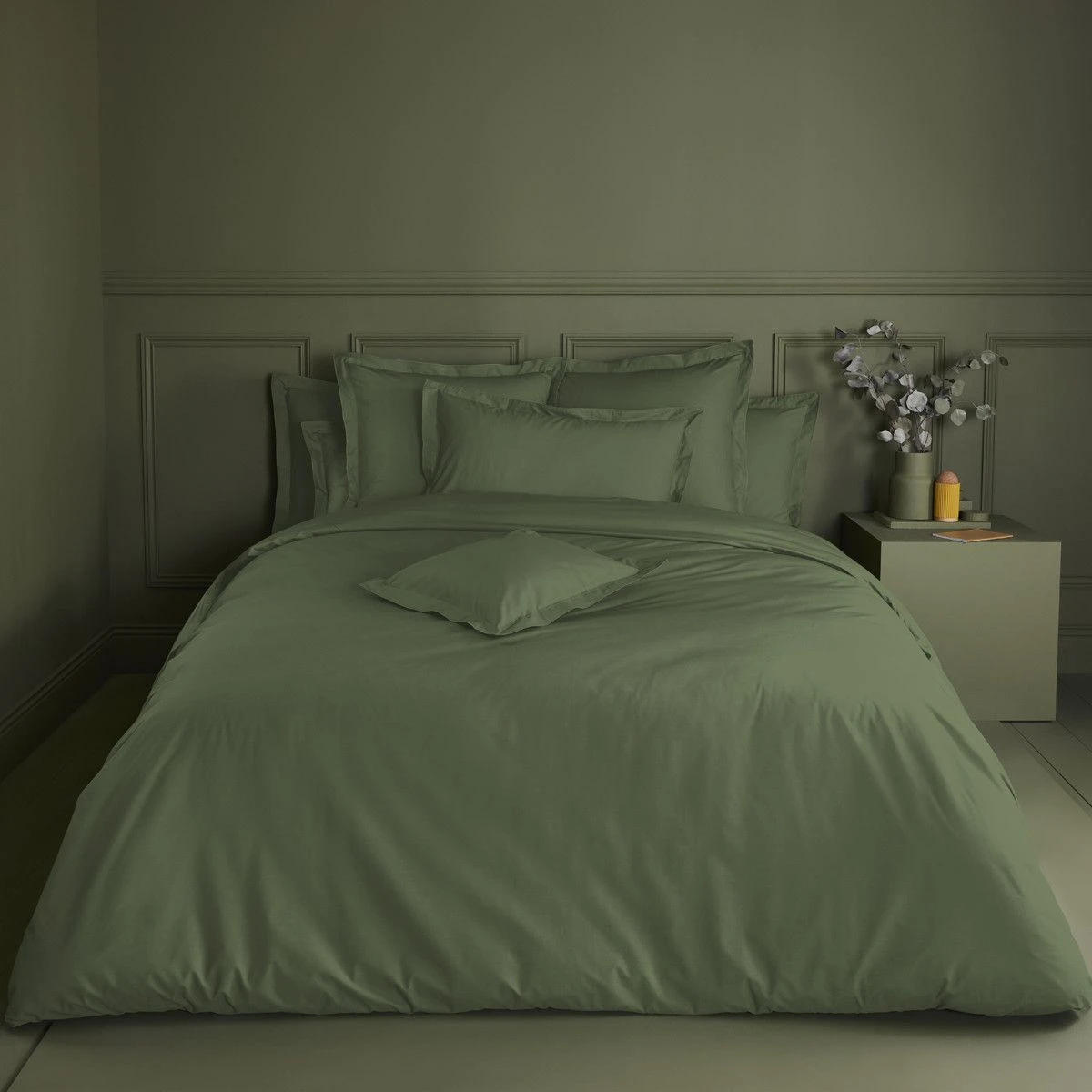 Drap Housse B46 Percale De Coton 90 Fils/cm² Emeraude Olana – Image 18