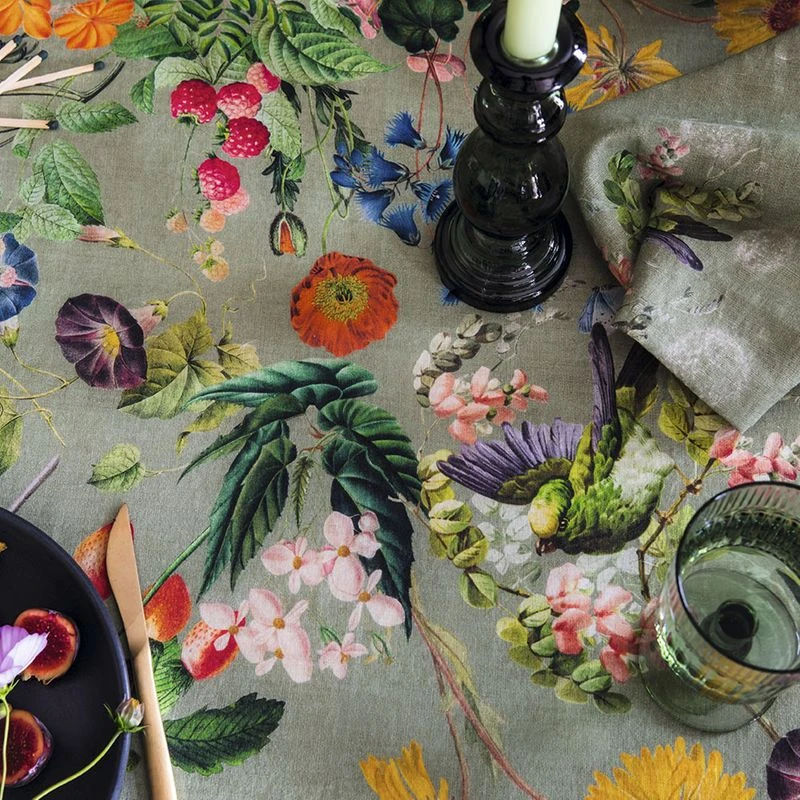 Nappe Imprimée Métis Lin & Coton Bouquet Du Soleil – Image 2