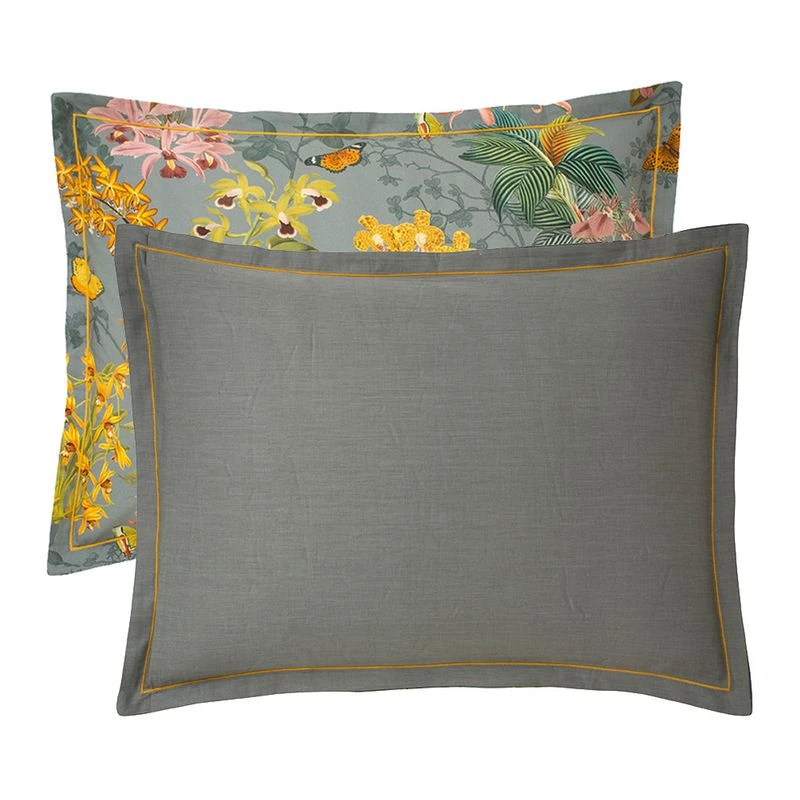 Taie D'oreiller Percale De Coton 80 Fils/cm² Nuit D Orchidees – Image 5