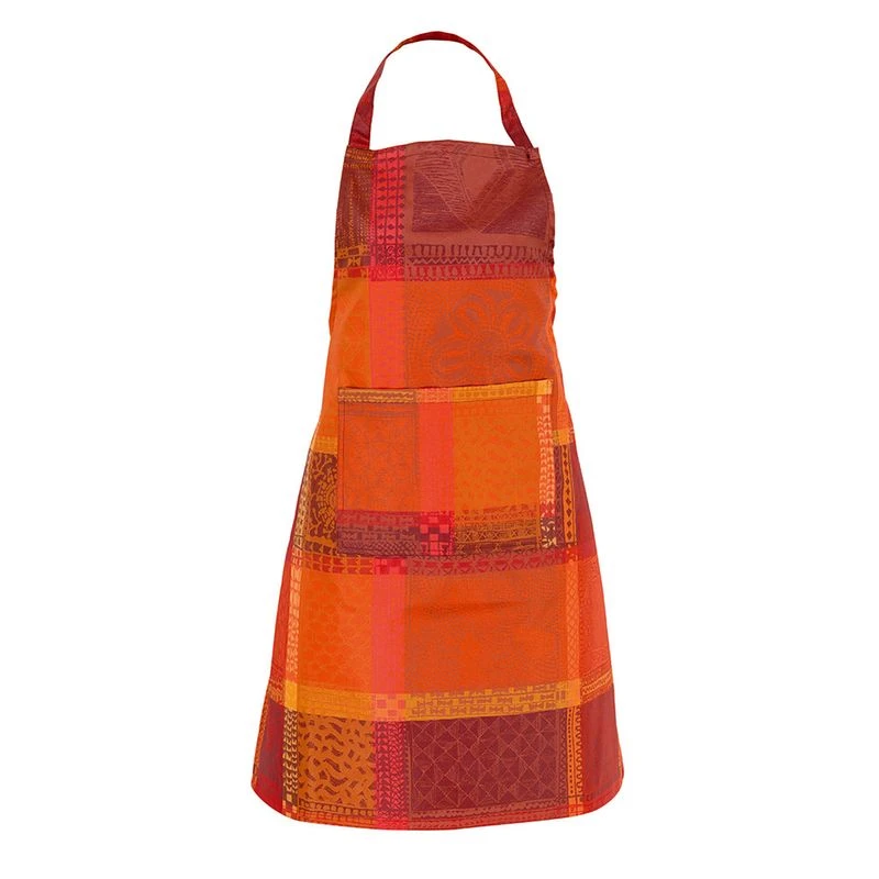Tablier Pur Coton Enduit Imperméable Orange Mille Wax