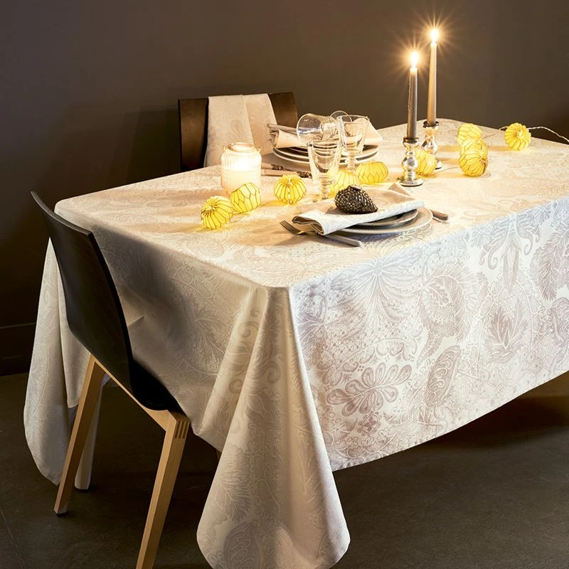 Nappe Jacquard Pur Coton Mille Isaphire