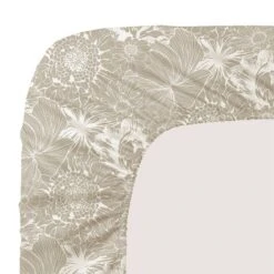 Drap Housse B30 Percale De Coton 80 Fils/cm² White Flower Power