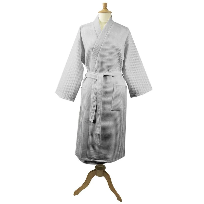 Peignoir Pur Coton Perle Nid D'abeille – Image 3