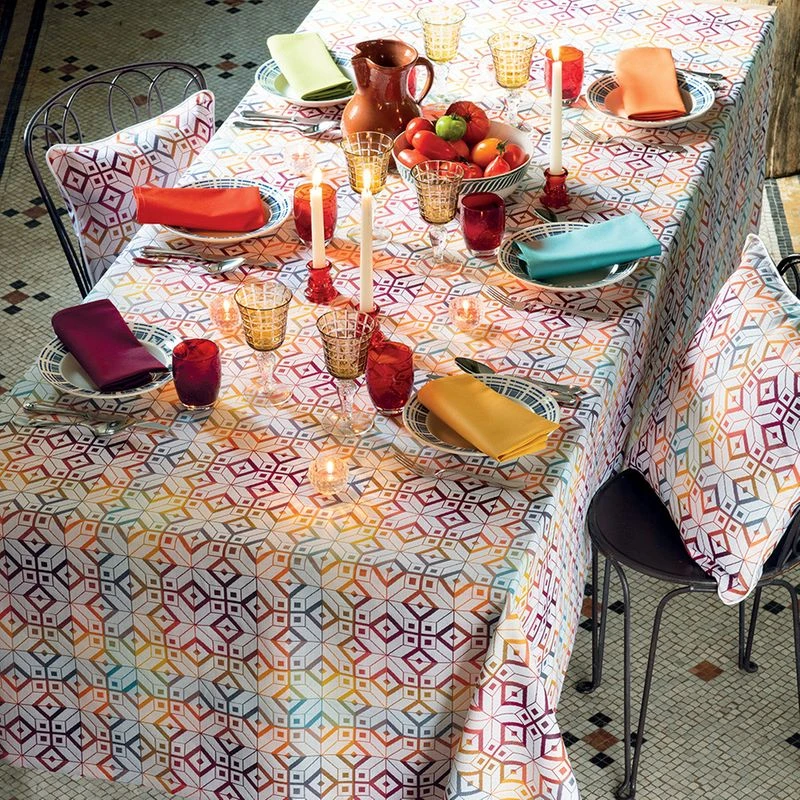 Nappe Jacquard Pur Coton Mille Paves