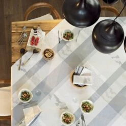 Nappe Enduite Pur Coton Bleu Mille Matieres