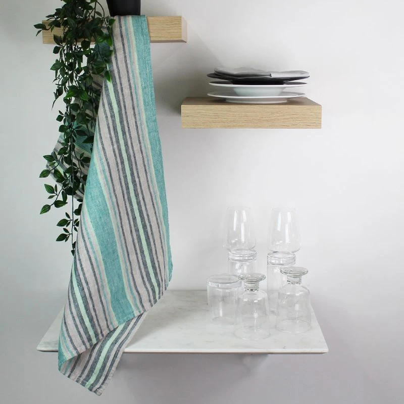 Torchon Pur Lin Lavé Bleu Sombrilla – Image 9