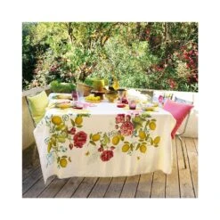 Nappe Lin Citrons De Menton Garnier Thiebaut - 4 Dimensions