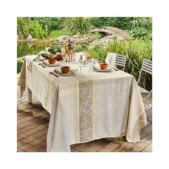 Nappe Mille Dentelles Beige Garnier Thiebaut - 5 Dimensions