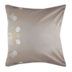 Taie D'oreiller Satin De Coton 120 Fils/cm² Angora Hexagones