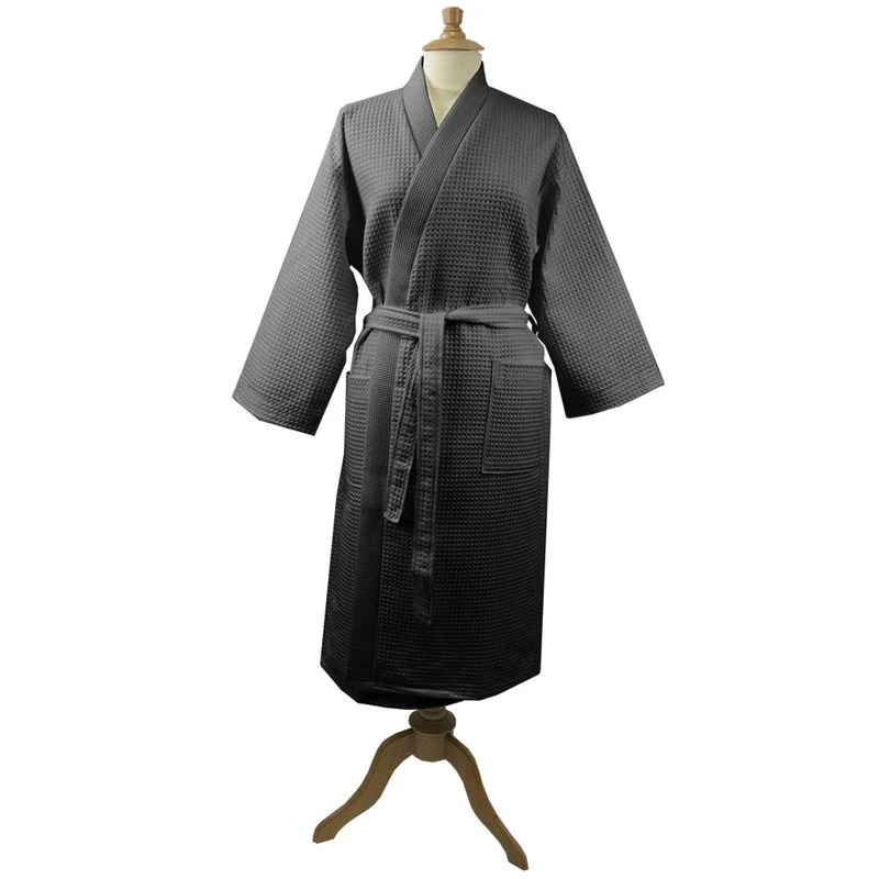 Peignoir Pur Coton Perle Nid D'abeille – Image 2