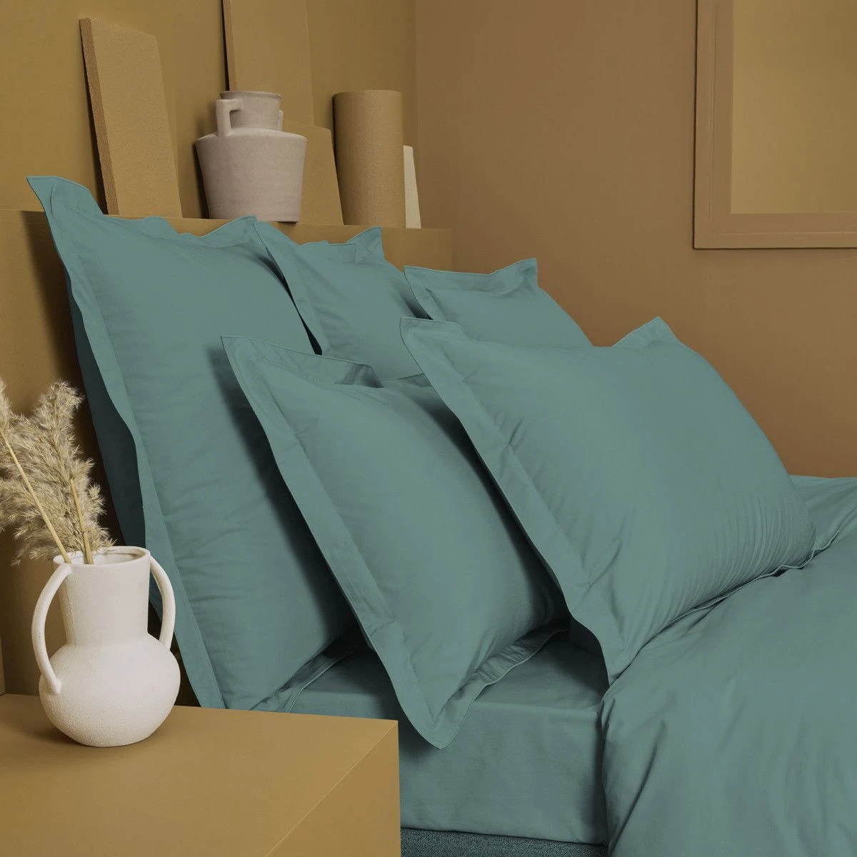 Drap Housse B46 Percale De Coton 90 Fils/cm² Emeraude Olana – Image 20
