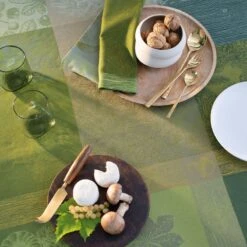 Nappe Enduite Pur Coton Mille Bois D'automne