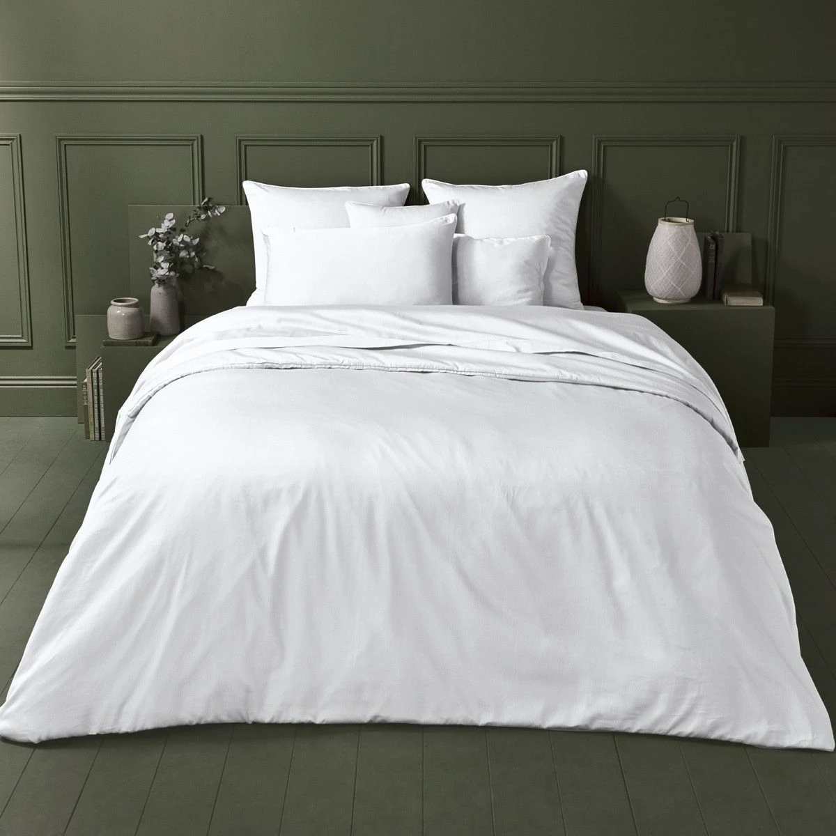 Taie De Traversin Satin De Coton 120 Fils/cm² Mordore Ava Uni – Image 3