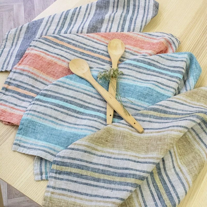 Torchon Pur Lin Lavé Bleu Sombrilla – Image 13