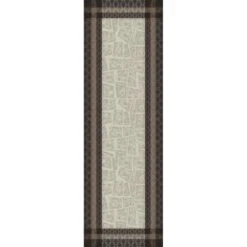 Chemin De Table Pur Coton Antitache Déperlant Beige Fields